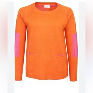 FOIL Vermilion Through Thick & Thin Jumper sweater Orange Sweater Pink Accents L